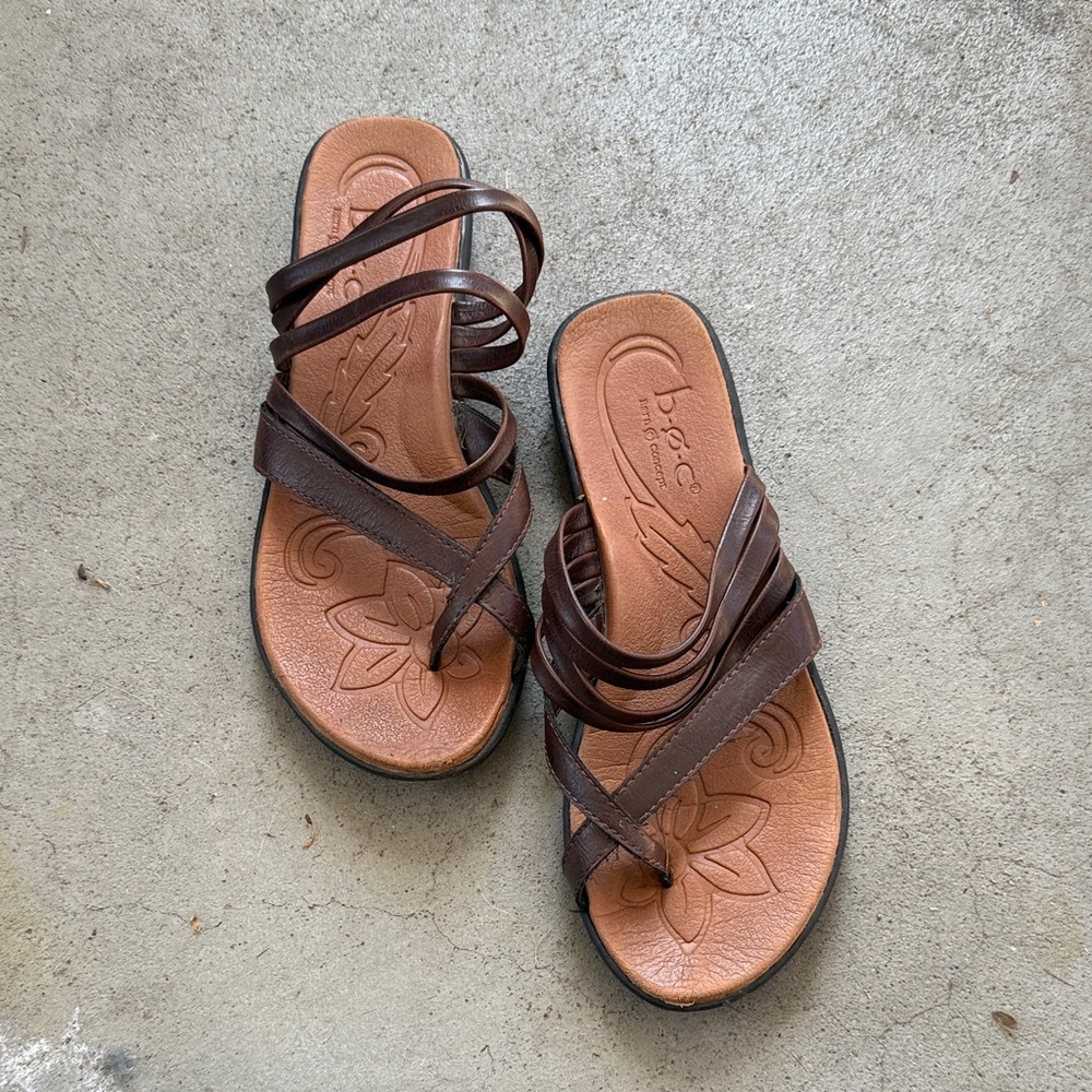 b.o.c. Dark Brown Strappy Sandals